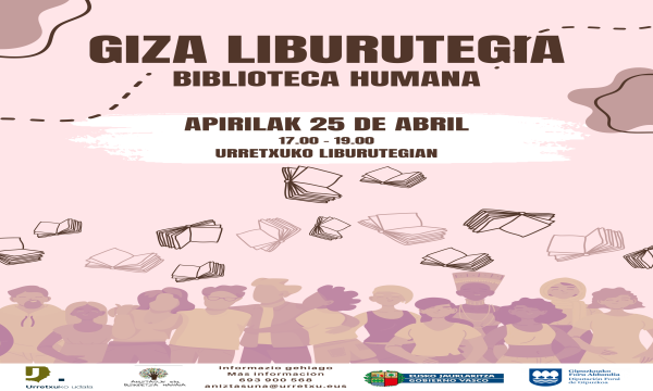 El Ayuntamiento de Urretxu ha organizado la Biblioteca Humana para el próximo 25 de abril 