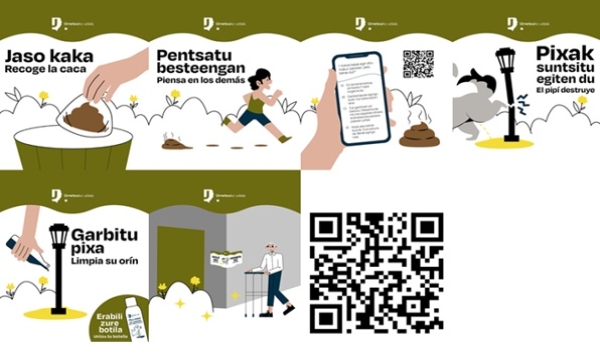 Campaña de concienciación para la recogida de excrementos caninos en Urretxu Campaña de concienciación para la recogida de excrementos caninos en Urretxu