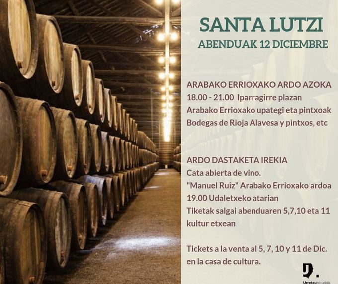 Diciembre 12: Mercado de rioja alavés & Cata abierta de vino