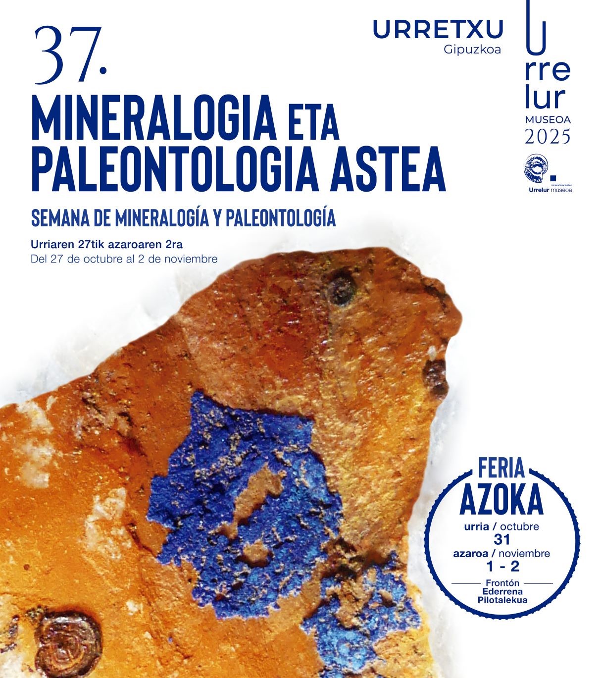 37. Urrelur Mineralogia eta Paleontologia astea  