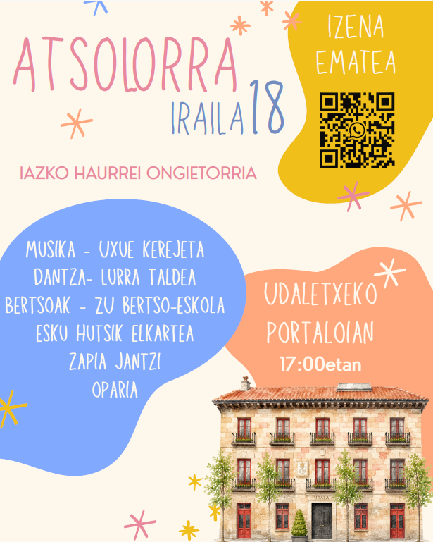 Atsolorra, iaz jaiotako haurrei ongi etorria, egingo die Urretxuko Udalak, Santa Anastasia jaietako txupinazoa bota aurretik