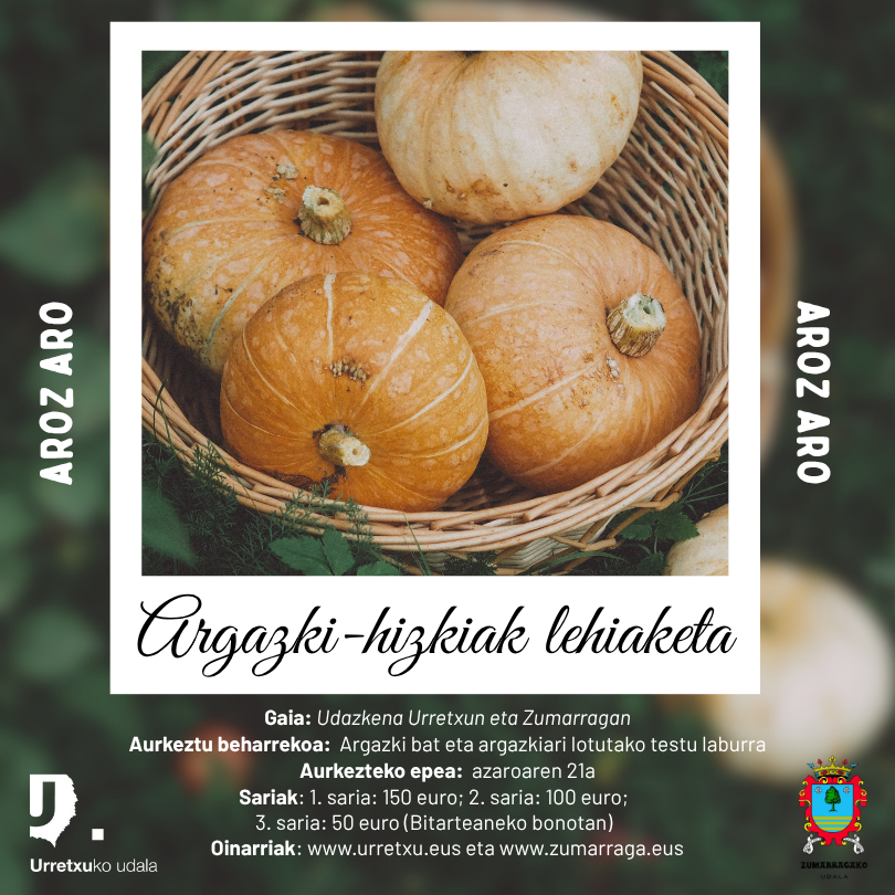 Primera edición del concurso 'Argazki-hizkiak': el otoño en imágenes y palabras