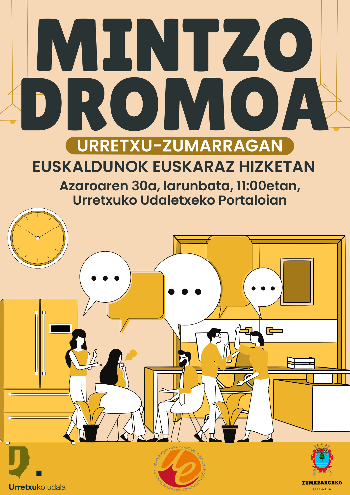 Mintzodromoa antolatu dute Urretxuko eta Zumarragako Udalek larunbaterako