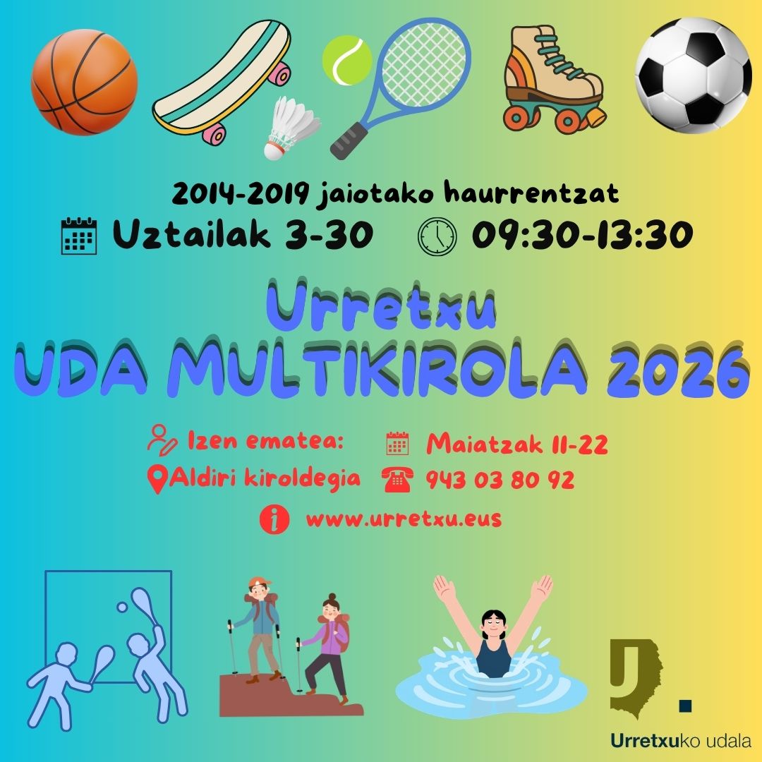 udako kirolak izen ematea