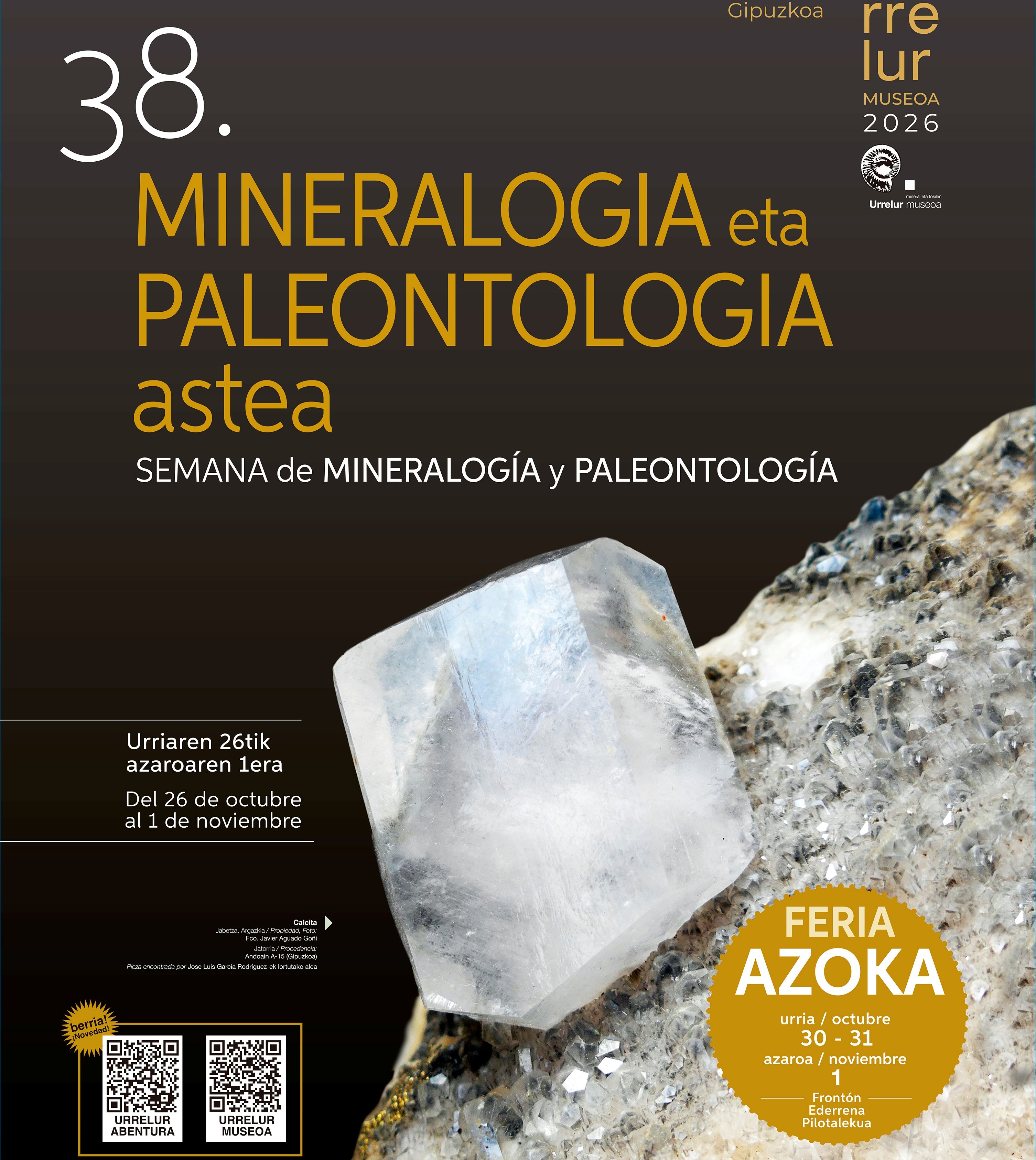 38. Urrelur Mineralogia eta Paleontologia astea