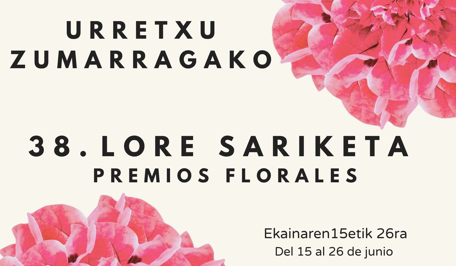 Urretxu eta Zumarragako 38. Lore Sariketa 2026