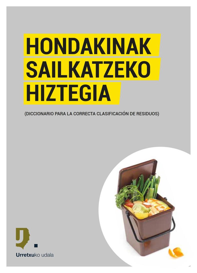 Hondakinak sailkatzeko hiztegia